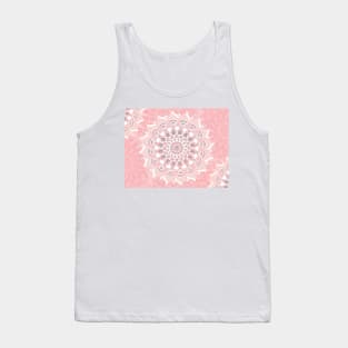 Pink flower mandala Tank Top